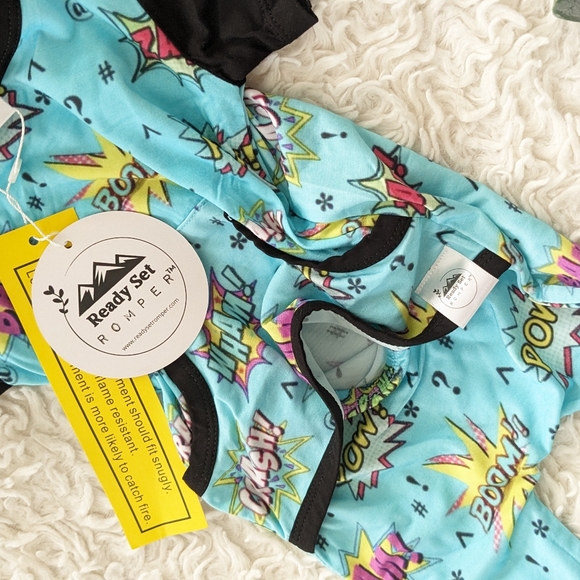 Zap! Pow! Boom! Brand New Ready Set Romper 0-6m RSR - Picture 3 of 6